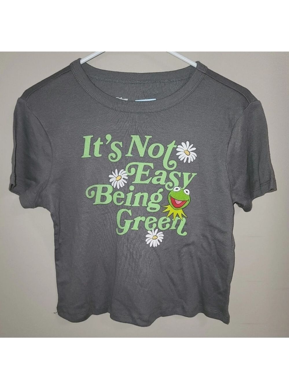 Kermit It’s Not Easy Being Green Shirt Crop Top Shirt Disney Muppets